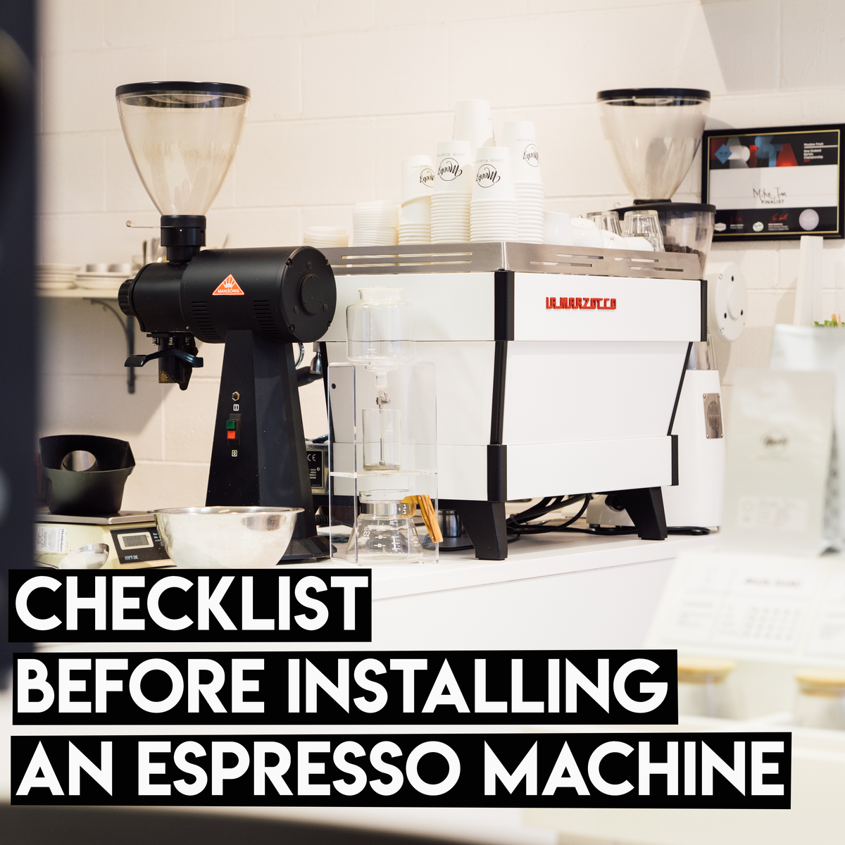 Pre-Installation Checklist For Commercial Espresso Machines · MCOFFEE