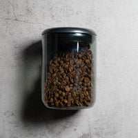 MCOFFEE vacuum airtight coffee bean container front view