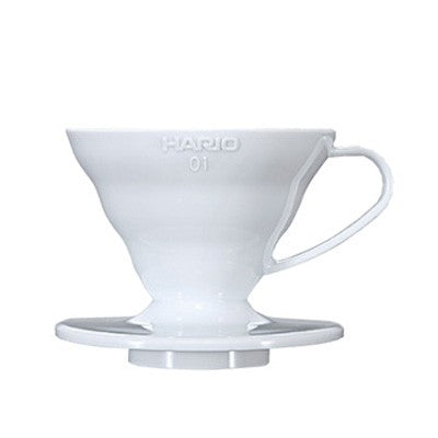 Hario V60 Starter Pack: White Dripper + Filter Papers + 100g Coffee